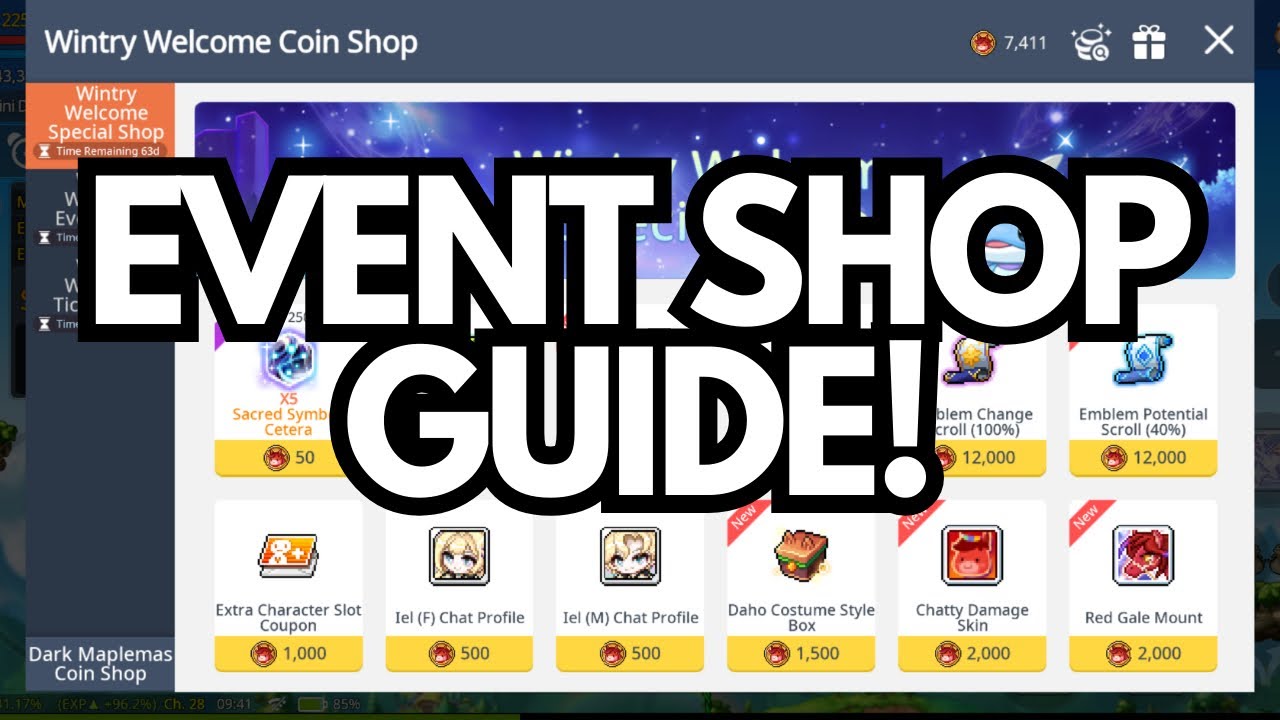 Maplestory M - Best Items From Wintry Welcome And Moonfrag Shops!