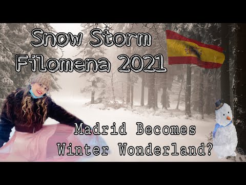 Biggest SnowStorm Filomena hits Madrid |Filomena 2021| Madrid becomes Winter Wonderand|