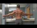 Physique update posing practice post workout