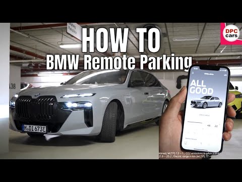 BMW Automated Parking with Remote Control App Instructions on 2023 7 Series