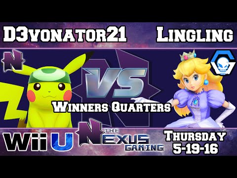 Nexus| D3vonator21 (Pikachu) vs UG| Lingling (Peach) - Winners Quarters 5-19-16