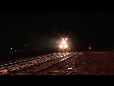 CP 8902 East, Train 402 Stopping At Cochrane West AB 6/7