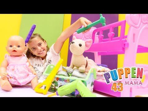 Puppen Mama - Wir reparieren das Kinderbett - Spielspaß mit Baby Born