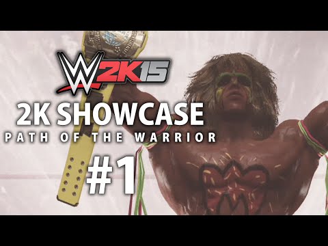 WWE 2K15 (PS4) 2K Showcase - Path of the Warrior Gameplay Walkthrough Part 1
