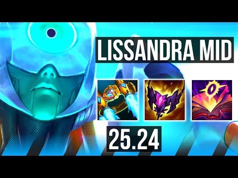 LISSANDRA vs SYLAS (MID) | Good KDA: 10/1/6 | KR Grandmaster | 25.24