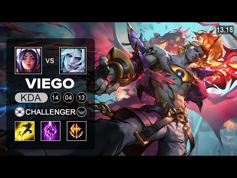 Viego vs Irelia Mid - KR Challenger - Patch 13.18 Season 13