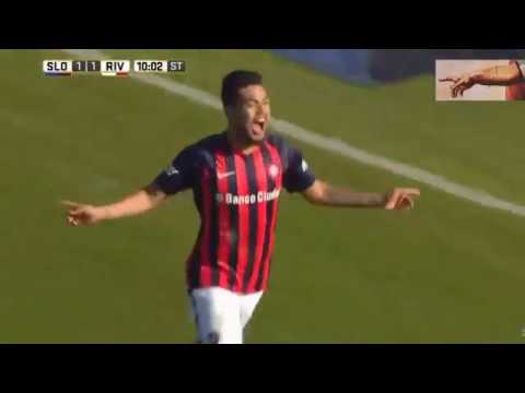 GOL DE PAULO DIAZ / SAN LORENZO 2 RIVER 1 PRIMERA DIVISION FECHA 27 2017
