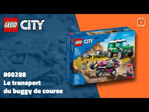 Vidéo LEGO City 60288 : Le transport du buggy de course