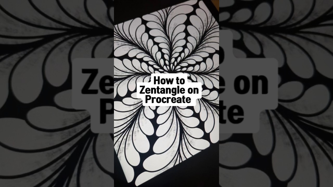 How to Zentangle on Procreate #procreatebeginner #digitalzentangle #zentangleart #zendoodle #doodles