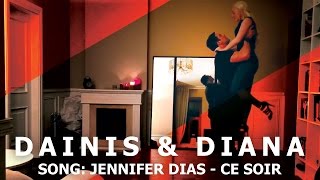 Jennifer Dias - Ce soir | Kizomba Dance Impro | Dainis &amp; Diana | 2016 HD