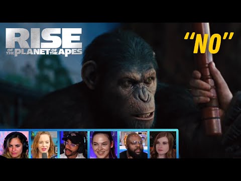 Reactors Reacting to CAESAR YELLING "NO" | Rise of the Planet of the Apes