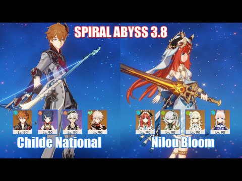 C0 Childe National & C0 Nilou Bloom | Spiral Abyss 3.8 | Genshin Impact