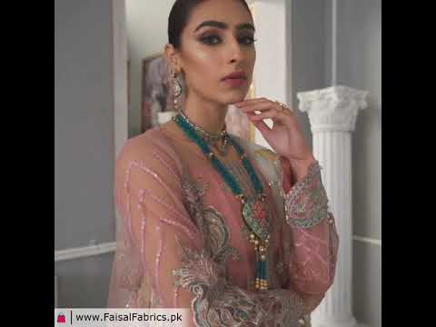 Akbar Aslam Libas e Khas Wedding Collection 3pc Suit AAWC-1345 VIOLET