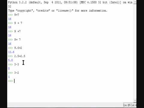 Python Tutorial 2 Math Operations