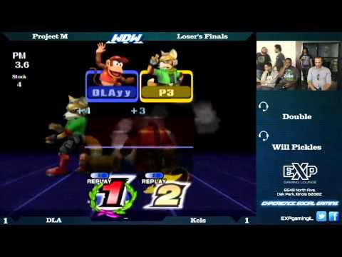 WDW - 9-9-15 - Kels (Fox) vs DLA (Diddy Kong, Ganon) - Loser's Finals - Project M