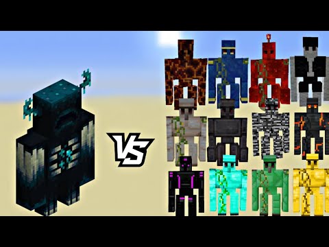 "The Ultimate Showdown: Golems vs Warden in Minecraft!" #gaming
