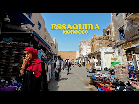 Walking ESSAOUIRA Morocco 2025 - Full Walking Tour Essaouira Medina & Beach 4K