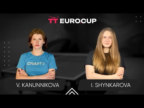 16:45 Vasylysa Kanunnikova - Iryna Shynkarova 12.10.2025 TT Euro.Cup Women Ukraine Star. TABLE 3