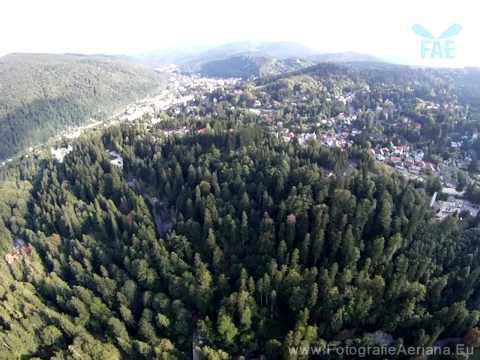 Filmare aeriana Palatul Peles- Palace FPV aerial view