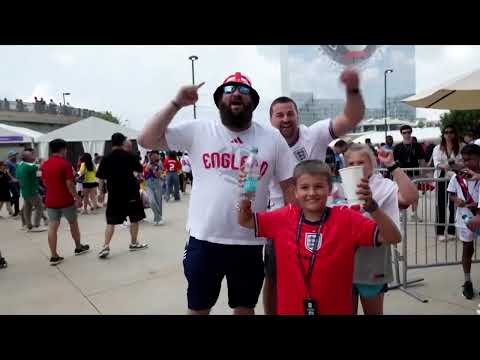 Video Thumbnail: England fans celebrate after win over DR Congo