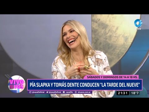 Pía Slapka y Tomás Dente, la dupla que la rompe en "La tarde del Nueve"