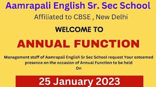 Aamrapali English Senior Secondary School Video