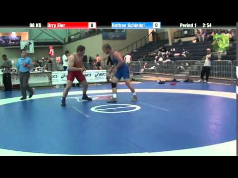 1st Place Best 2 out of 3 98 KG Orry Elor vs. Nathan Schiedel