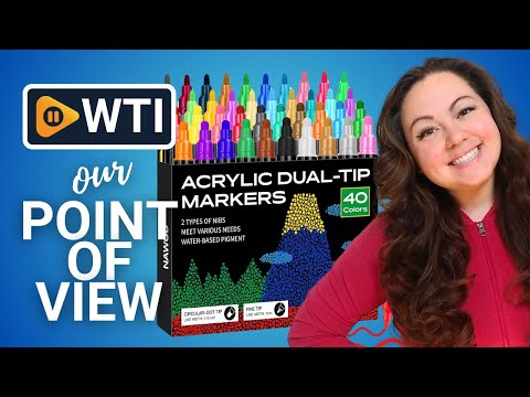 NAWOD 40 Colors Acrylic Paint Pens - WTI product video review