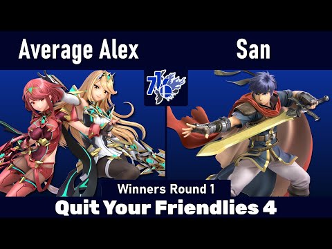 QYF4 | Average Alex (Pyra Mythra) vs San (Ike) | Top 32 | WR1 | SSBU Ultimate Tournament
