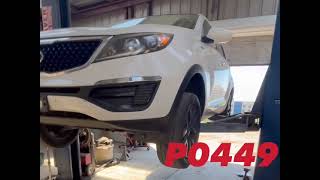 2016 Kia Sportage Vent Valve Canister location. P0449 code