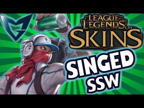 SINGED SSW (Singed Samsung Galaxy White) / SKIN 750 RP / Presentación y Cambios / SKIN LOL
