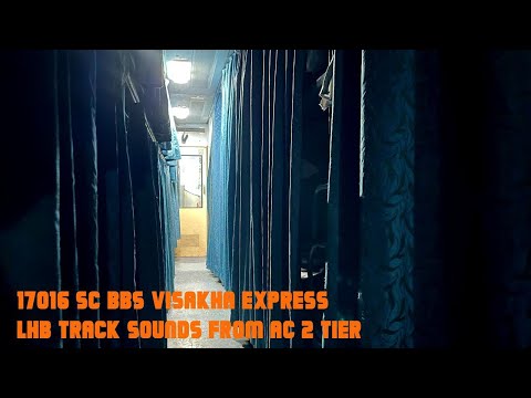 Visakha Express AC-2Tier LHB Night Track sounds