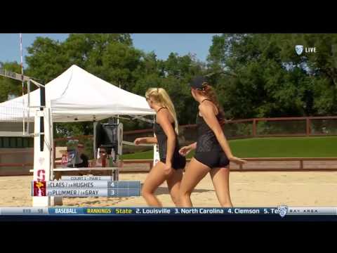 Beach Volleyball: USC 5, Stanford 0 - Highlights 4/18/17