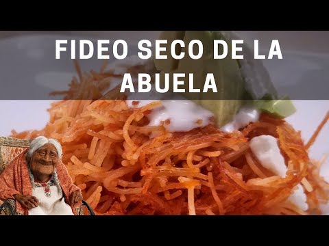 Receta de Fideo Seco | Fideo seco de la abuela