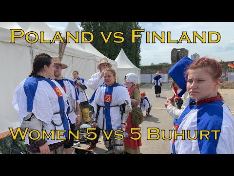 Poland vs Finland, Women 5vs5 Buhurt Fight