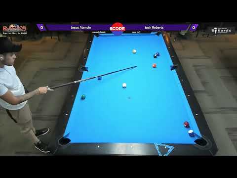 Josh Roberts vs Jesus Atencio | 2021 Racks Billiards Sanford FL Open 10-Ball 2nd Annual Meucci Class