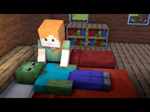 Monster School : Funny Zombie Family - Minecraft Animation