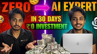 How to learn AI in 30 Days for free - Here's the Exact Blueprint in Telugu (2025)