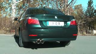 Video: Fox Edelstahl Sportauspuff BMW 5er E60 E61 545i Limousine u. Touring