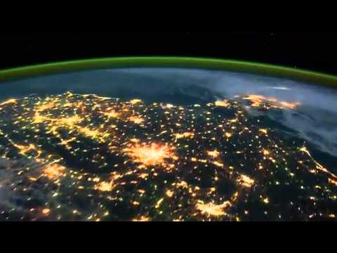 Северное сияние: видео с МКС