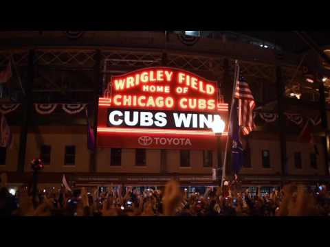 Wrigley Field Crowd as Cubs Win World Series!