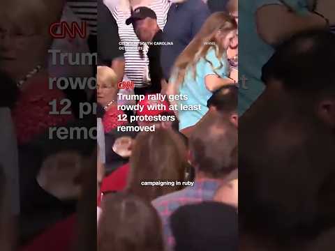 Trump rally gets rowdy with at least 12 protesters removed