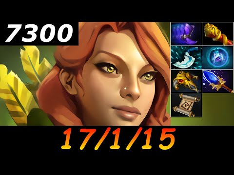 Dota 2 Windranger 7300 MMR 17/1/15 (Kills/Deaths/Assists) Ranked Full Gameplay