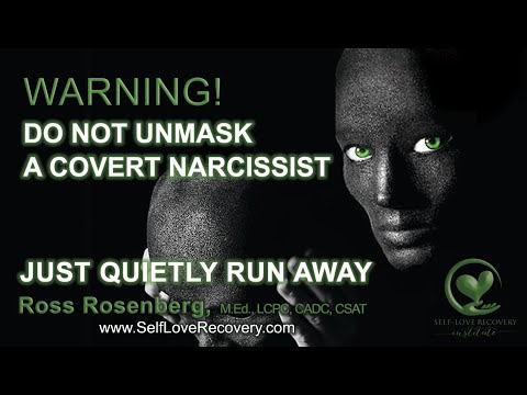 When You Unmask a Covert Narcissist, RUN, But Quietly!  Counterfeit Relationship. Narcissism Expert
