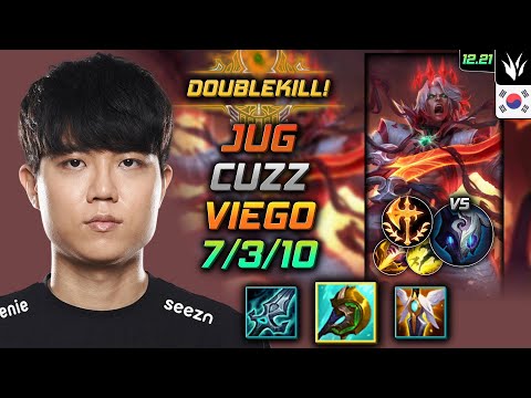 Cuzz Jungle Viego Build Divine Sunderer Conqueror - Viego Jungle vs Kindred - LOL KR 12.21