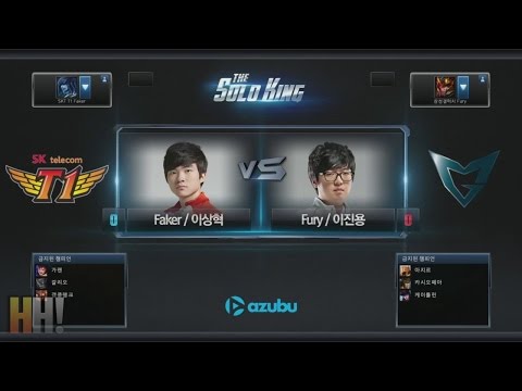 Faker vs Fury - Game 1 - "The Solo King" Korean 1vs1 Tournament