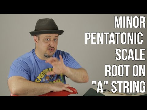 Minor Pentatonic Scale Root on "A" String PART 3 - Lead Guitar Practice Routine