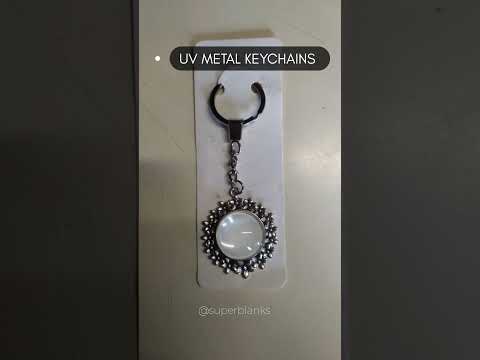 Oval Diamond Sublimation Printable Blank UV Keychain