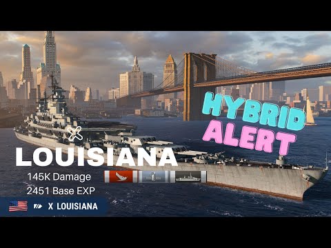 Hybrid Domination with Louisiana -Captain Build - World of Warships Gameplay #worldofwarships #wows
