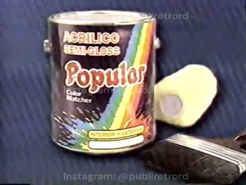 Publicidad TV Dominicana:  Pinturas Popular (1996)